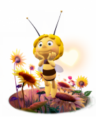 Пчелка Майя улыбается