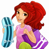Lego Friends Мия со скейтбордом