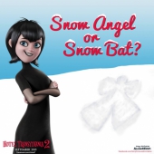 Снежный ангел или снежная летучая мышка?