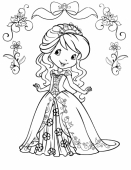 Раскраска Шарлотта Земляничка принцесса