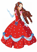 Молодая императрица Сисси в платье