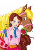 Молодая императрица Сисси и ее конь