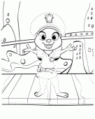 Раскраска Зверополис - зайка Джуди в детстве