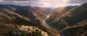 Кадр с красивым пейзажем из мультфильма