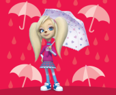 Барбоскины картинка с Розой под зонтом