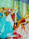Винкс на балу, прически 4й сезон. картинка из книги про винкс русалок Winx Perle