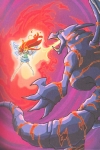 Блум сражается против дракона,картинка из книги