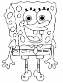 Раскраска Губка Боб  SpongeBob SquarePants