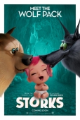 Мультфильм Аисты волки и розоволосая малышка