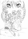 Раскраска Чародейки и Элион