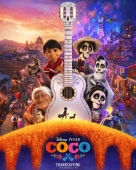 Тайна Коко большой постер с главными персонажами