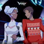 Принцесса Аллура и Лэнс в новогоднем свитере
