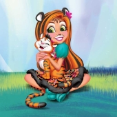 Энчантималс Тензи Тигра и Тафт