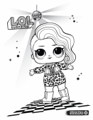 Раскраска лол Диско