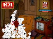 101 Далматинец 2 собаки у телевизора, смотрят сериал про Громобоя