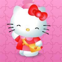 Игра набор пазлов с hello kitty