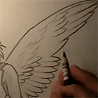 Как рисовать крылья: видео урок