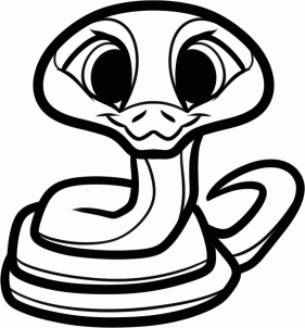 Урок рисования змейки - символа 2013 года