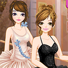 Игра для девочек: красивая одевалка балерин
