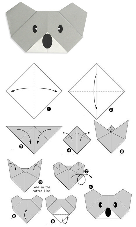 Простое оригами: Коала