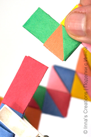 Браслет из бумаги, оригинальное оригами