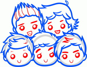 Как нарисовать чиби One Direction