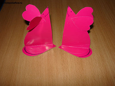 Мышки из бумажных сердечек на день Святого Валентина
