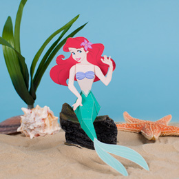 Бумажная куколка русалочки Ариэль: распечатай и склей