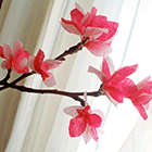 Поделки: цветущая веточка сакуры