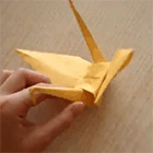 Видео урок оригами: складываем журавлика