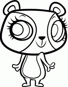 Рисуем панду Пенни из Littlest Pet Shop Рисуем панду Пенни из Littlest Pet Shop