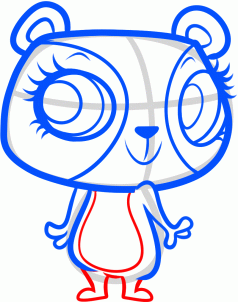 Рисуем панду Пенни из Littlest Pet Shop Рисуем панду Пенни из Littlest Pet Shop