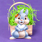 Пасхальная корзинка с кроликом Топотуном из мультфильма Бэмби