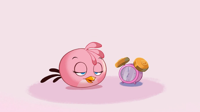 Видео и картинки с розовой птичкой из Angry Birds