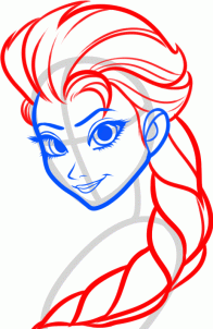 Как нарисовать Эльзу из мультфильма Frozen Как нарисовать Эльзу из мультфильма Frozen