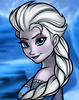 Как нарисовать Эльзу из мультфильма Frozen