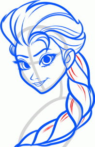 Как нарисовать Эльзу из мультфильма Frozen Как нарисовать Эльзу из мультфильма Frozen