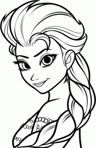 Как нарисовать Эльзу из мультфильма Frozen Как нарисовать Эльзу из мультфильма Frozen
