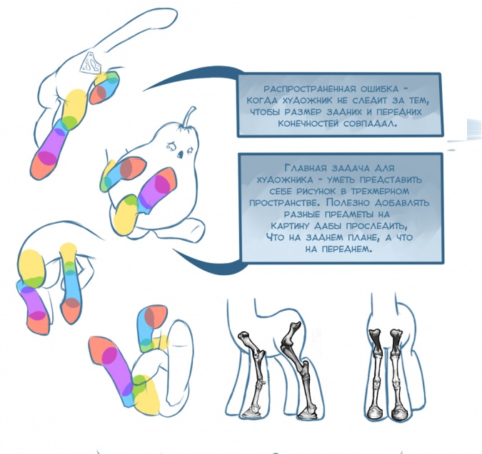 Как рисовать пони: учимся рисовать ноги