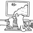Кот Саймона: кошки и экран телевизора