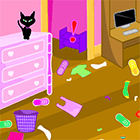 Игра для девочек: приборка в комнате