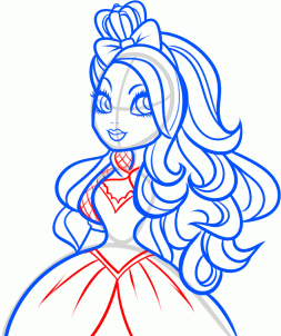 Урок рисования Эппл Вайт из Ever After High Урок рисования Эппл Вайт из Ever After High