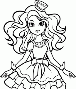 Как нарисовать Мэделин Хэттер из Ever After High