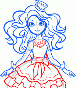 Как нарисовать Мэделин Хэттер из Ever After High Как нарисовать Мэделин Хэттер из Ever After High