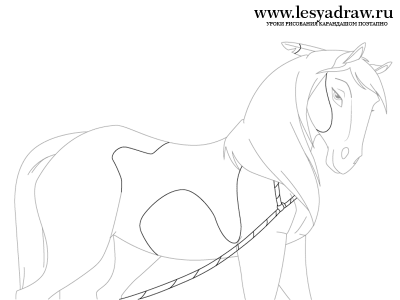 Спирит Душа Прерий: Урок рисования лошади Грозы
