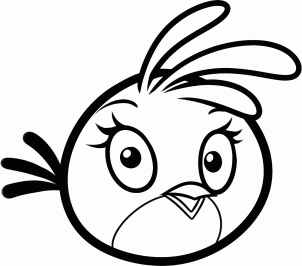 Как нарисовать розовую птичку из Angry Birds Как нарисовать розовую птичку из Angry Birds