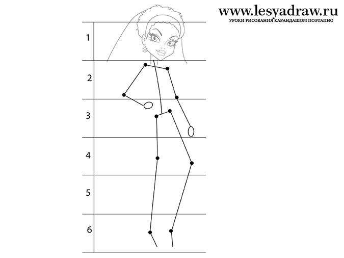 Как рисовать Монстр Хай: рисуем Эбби Боминейбл