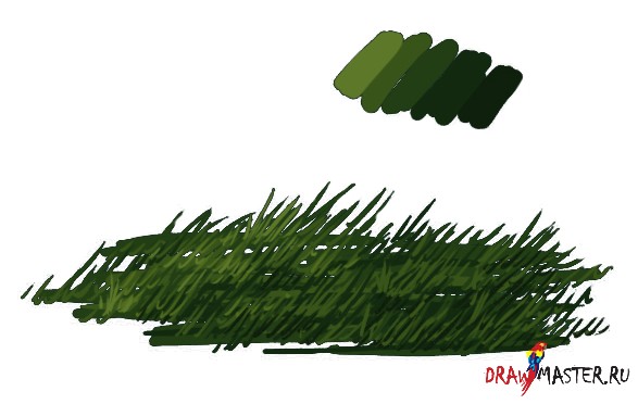 Урок рисования травы в фотошопе
