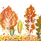 Идея для творчества: осенние картины с помощью листьев