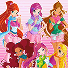 Плакат с Винкс: Стиль кафе (в шарфиках) 5го сезона Winx Club